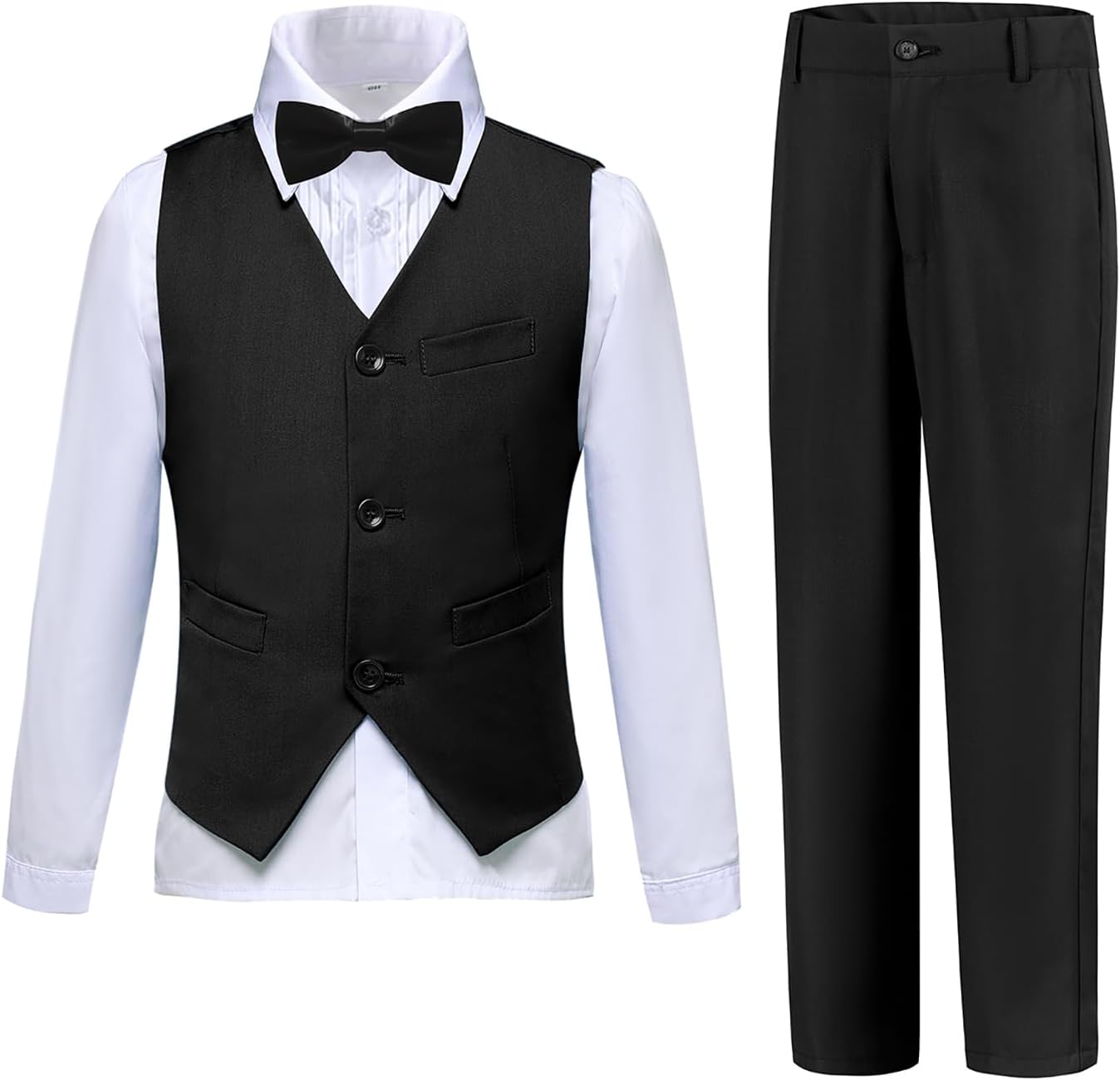 Boys Suits Slim Fit 4 Piece Formal Dresswear Set for Kids