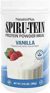 NaturesPlus SPIRU-TEIN Vanilla Protein Powder for Energy Boost