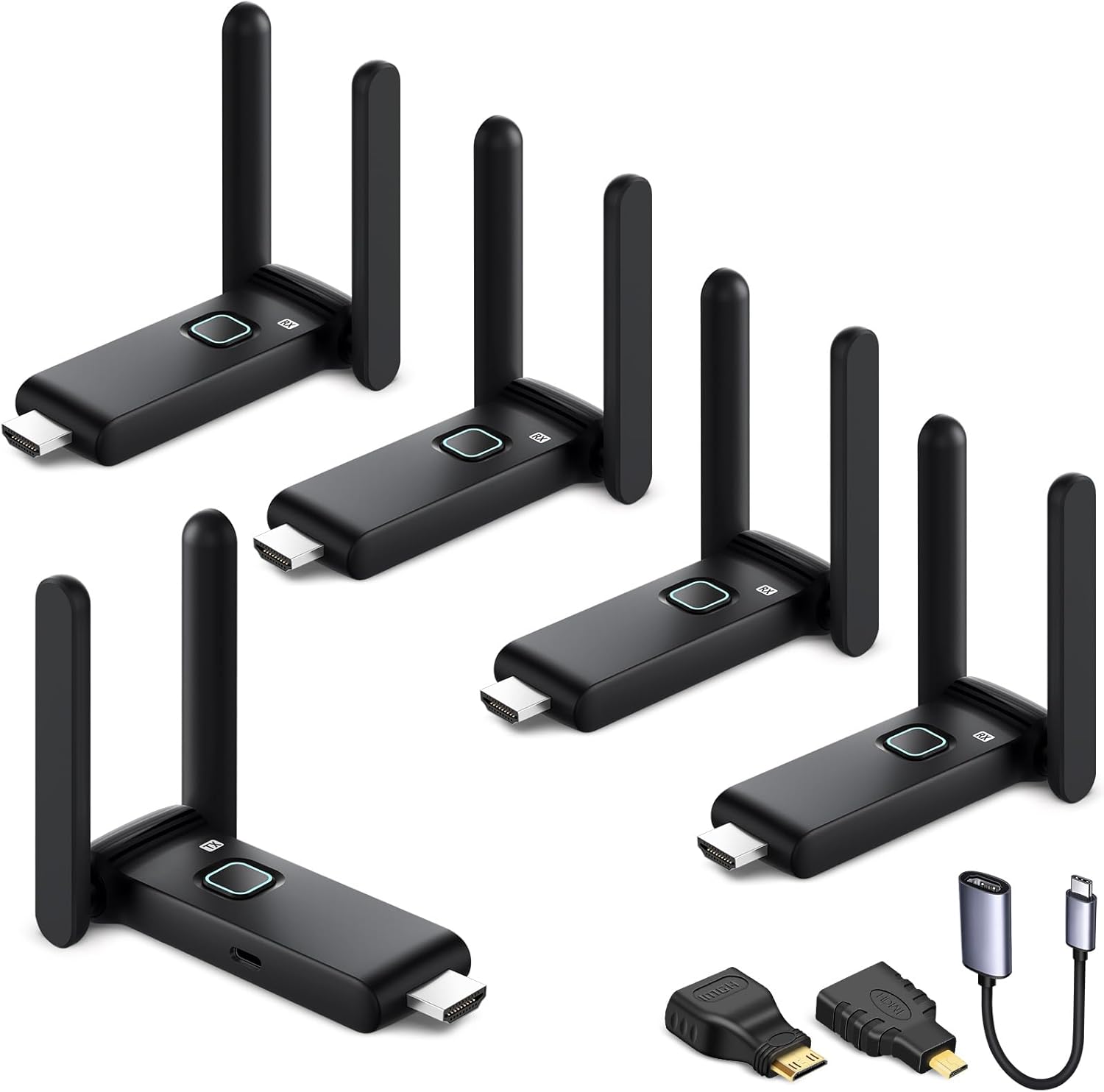 POFAN Wireless HDMI Transmitter Kit - Expand to Multiple TVs Effortlessly!