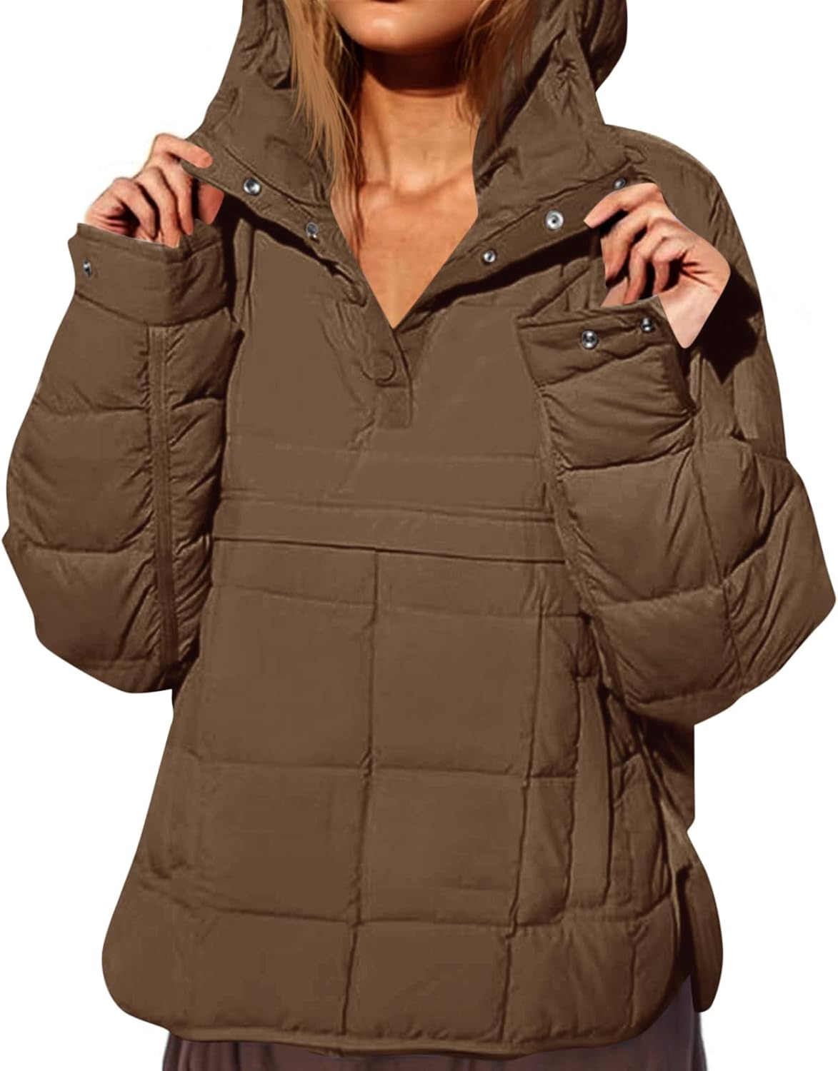 Fazortev Womens Oversized Puffer Jacket for Stylish Comfort