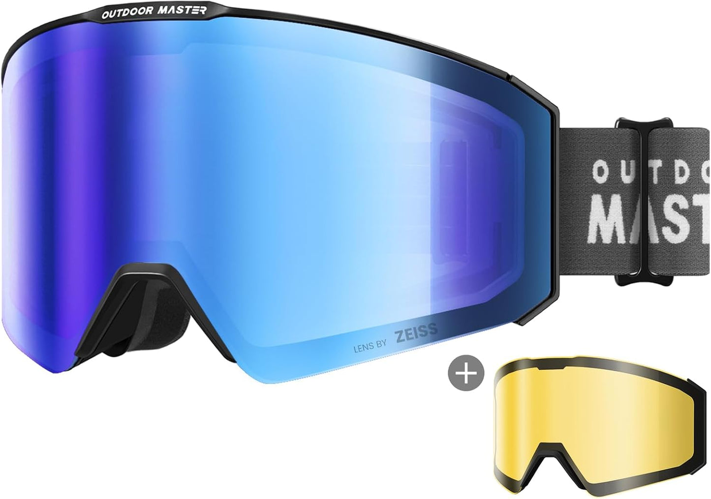 ZEISS Lens Anti-fog Ski Goggles - OTG