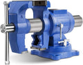 Forward HY-DT150B-6IN Heavy Duty Bench Vise 6in - Durable 360 Swivel