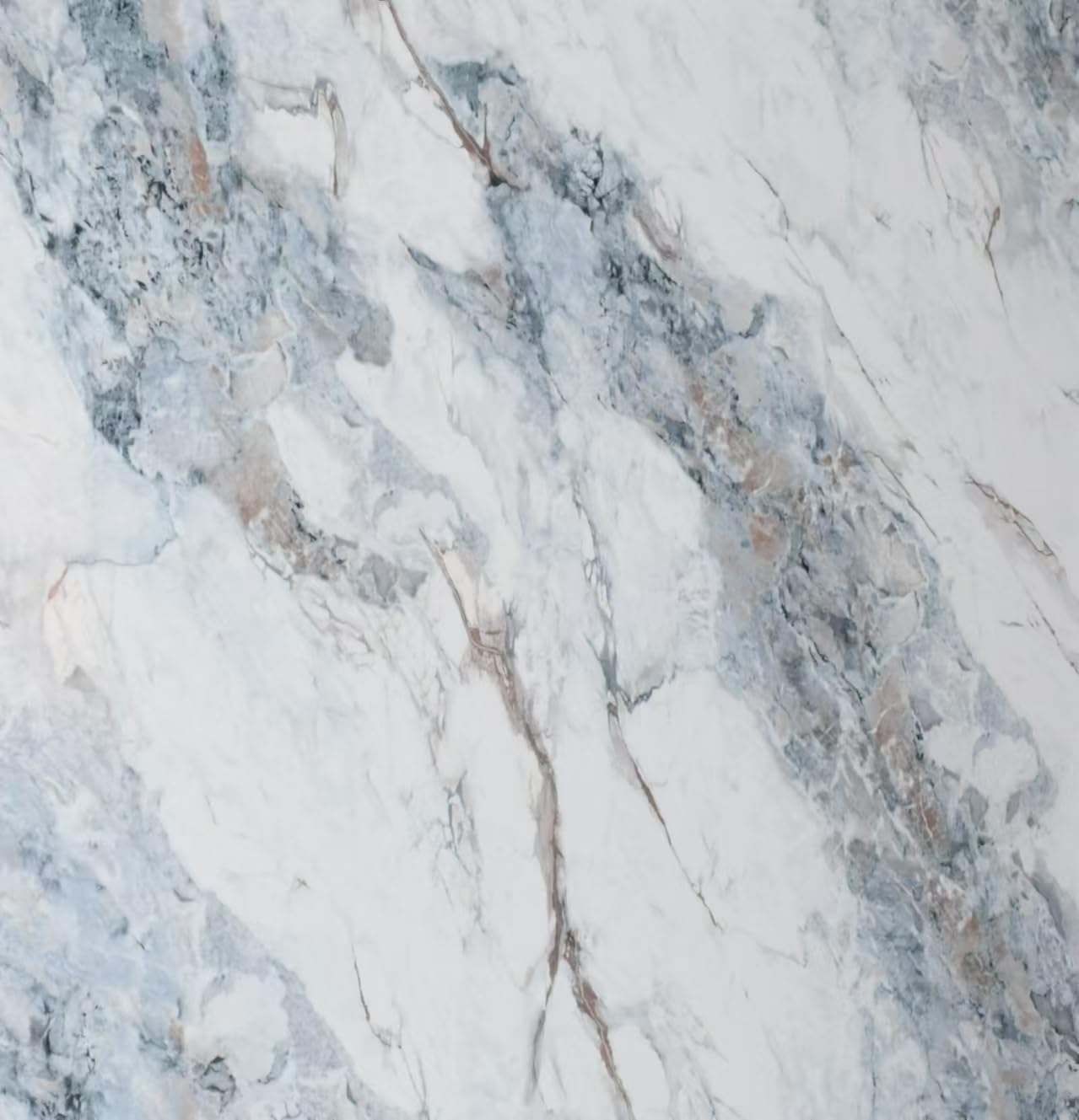 Widen White Blue Marble Wallpaper for Kitchen Countertops