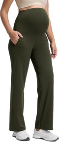 Butterluxe Maternity Wide Leg Pants Over-The-Belly - Ultra Soft Fit