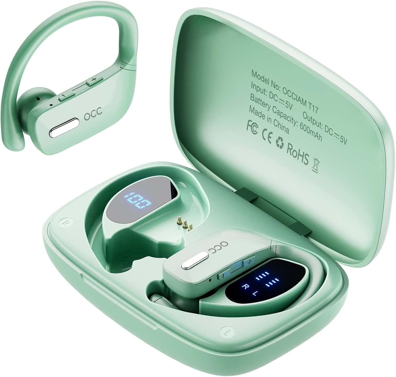 48H Playtime Wireless Earbuds for Sports - Green