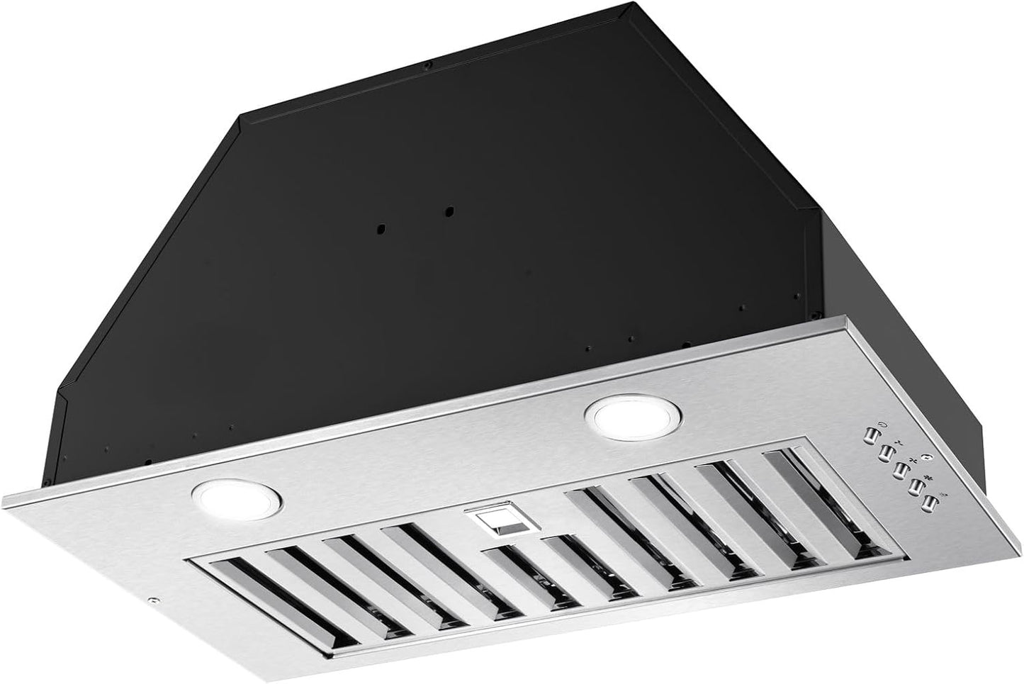 20 Inch Range Hood Insert with 600CFM Power and LED Lights