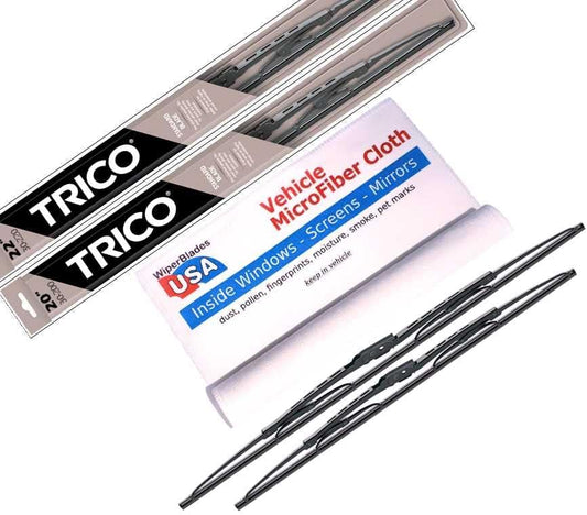Wiper Blades Set for 1998 Ford Contour with MicroFiber Cloth