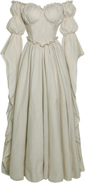 Medieval Renaissance Costume Dress Regency Dresses for Women - Flowing