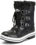 POLAR Womens Snow Boot Quilted Short Winter Snow Rain Warm