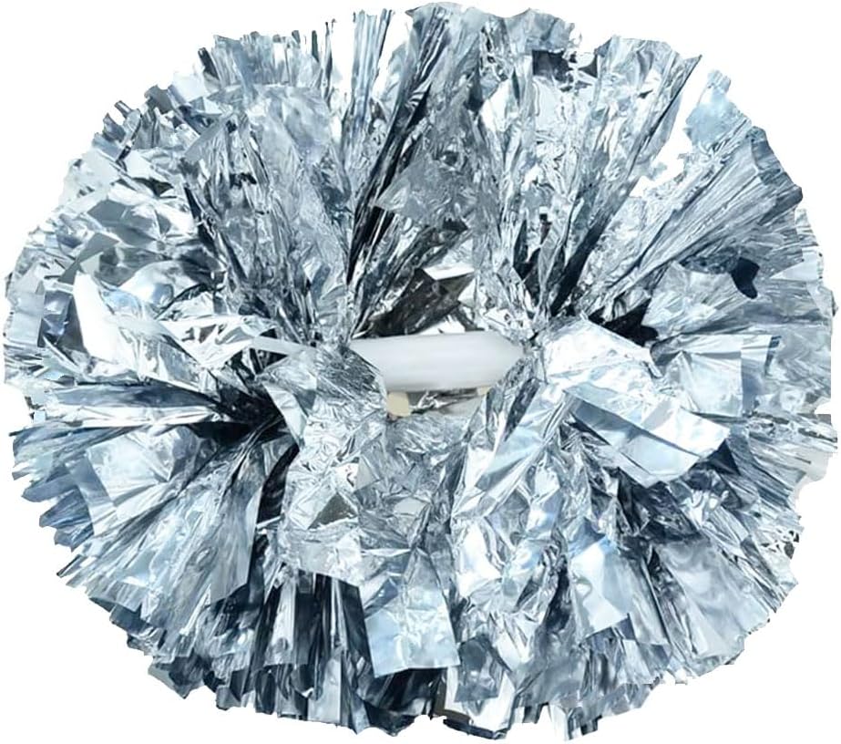Cheerleading Pom Poms with Baton Handle for Team Spirit Fun