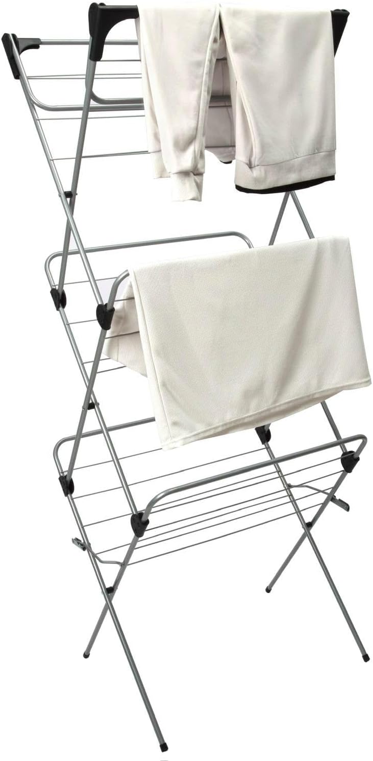 Darna Ware 3-Tier Foldable Drying Rack: Space-Saving & Portable!