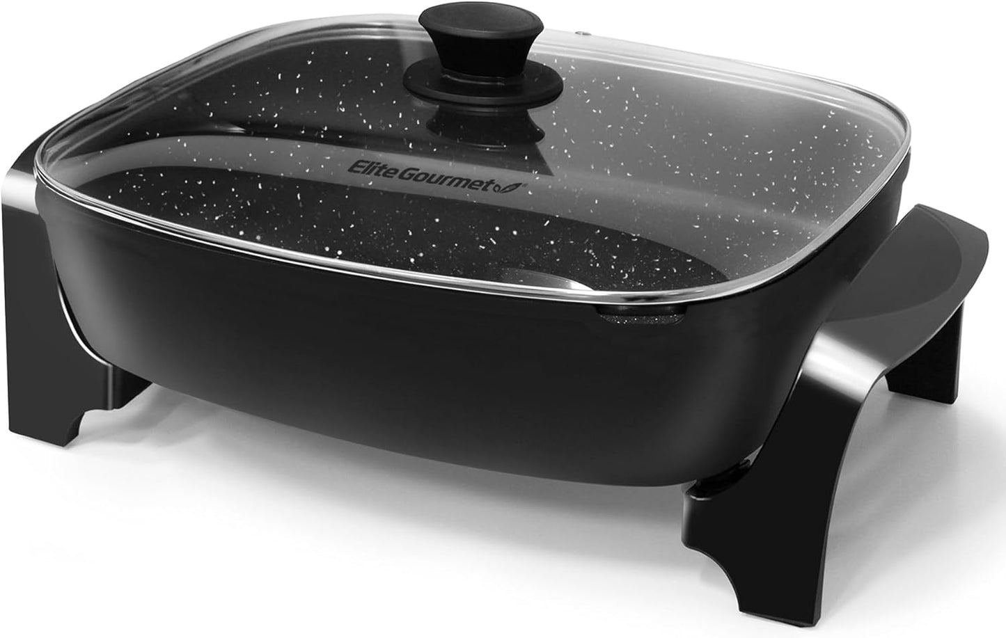 Elite Gourmet Extra Deep Electric Skillet with Easy Pour Spout
