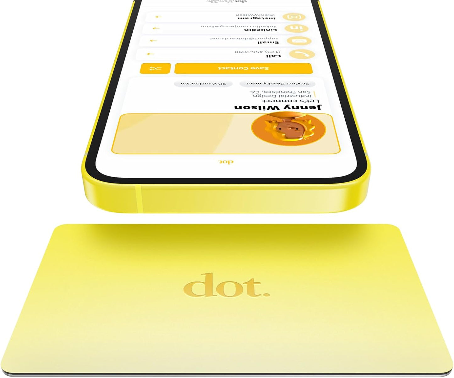 dot. Card Metal Digital Business Card for Easy Sharing