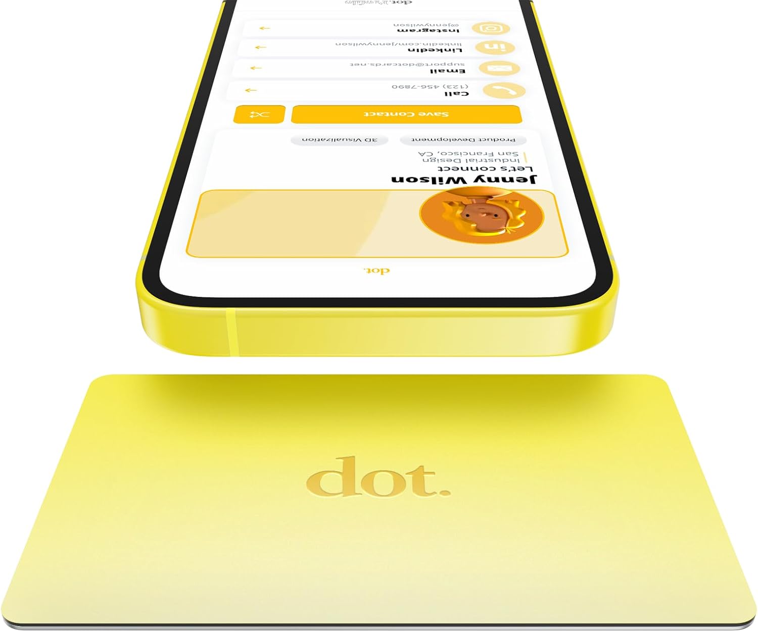 dot. Card Metal Digital Business Card for Easy Sharing