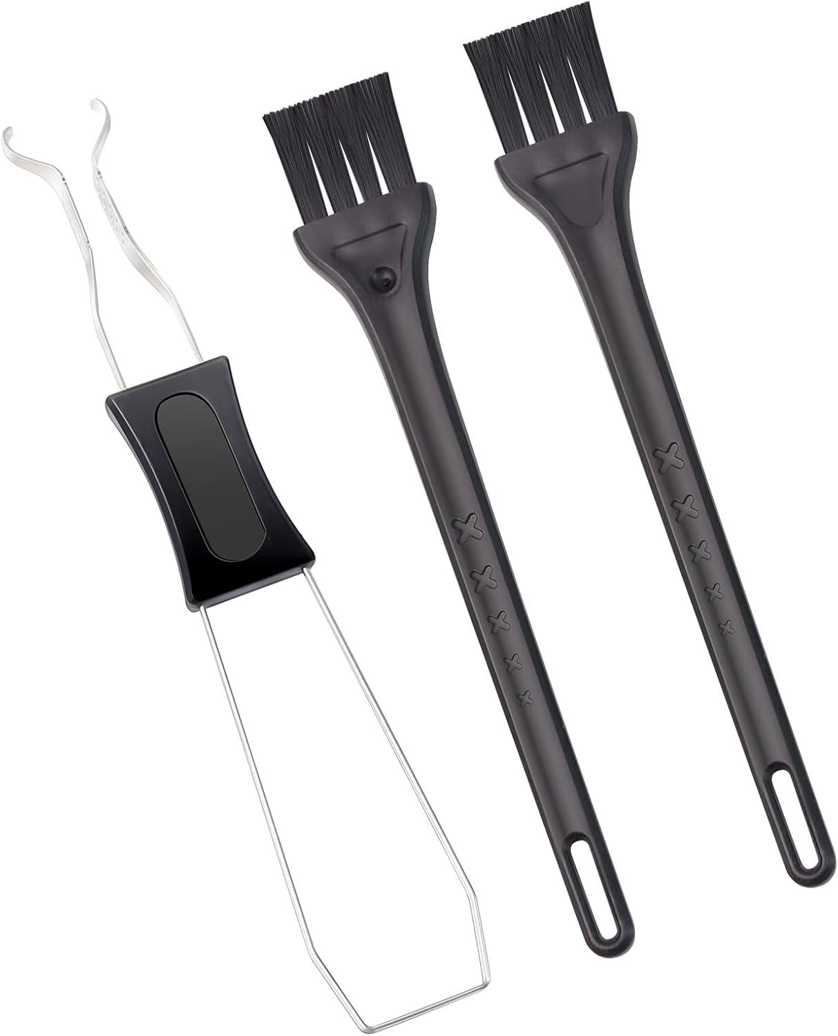 Stainless Steel Keycap Puller + Cleaning Brushes Set | Easy Keycap Removal | Mechanical Keyboard Tool