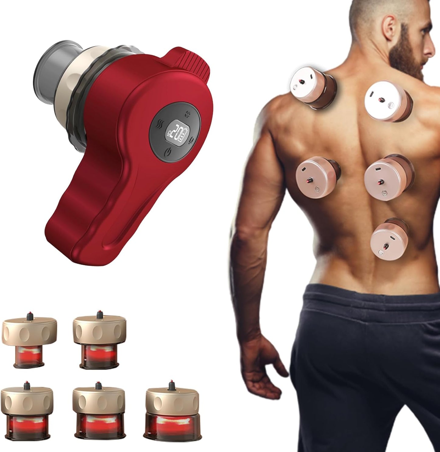 5 in 1 Electric Cupping Therapy Set for Pain Relief and Relaxation