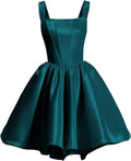Trendy Satin Homecoming Dresses for Teens with Hidden Pockets