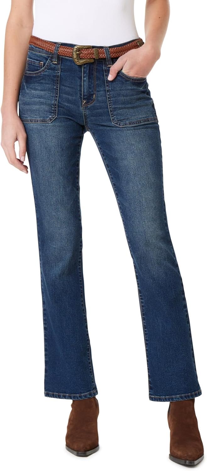 WallFlower Womens Legendary Slim Bootcut Mid-Rise Jeans for All