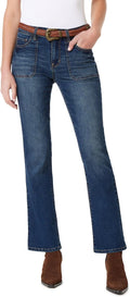 WallFlower Womens Legendary Slim Bootcut Mid-Rise Jeans - Belted Fit