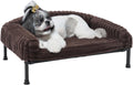 Elevated Dog Bed with Bolster Cushion for Small Pets by Veehoo