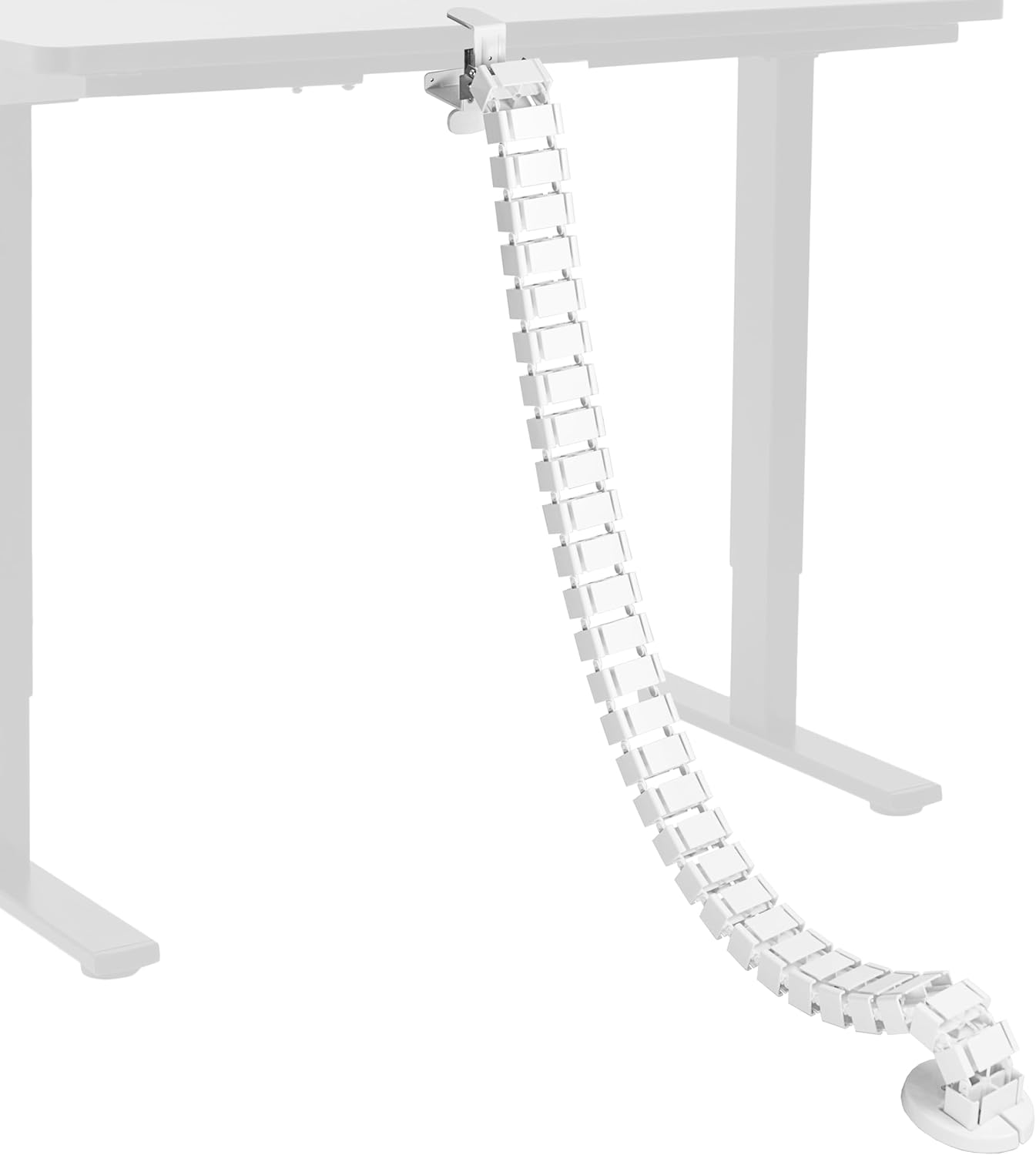 VIVO No Drill Clamp-on Desk Cable Management Kit for Home Office