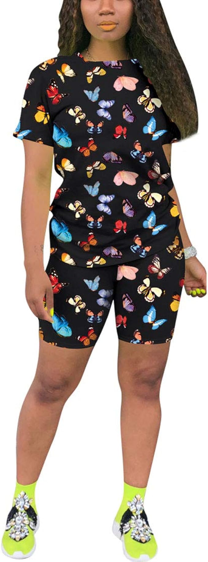 Nimsruc Two Piece Outfits For Women Summer Jogger Sets