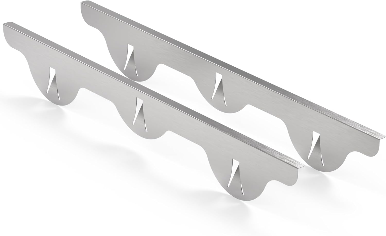 Stainless Steel Stove Gap Covers by Linda's Essentials - 2 Pack