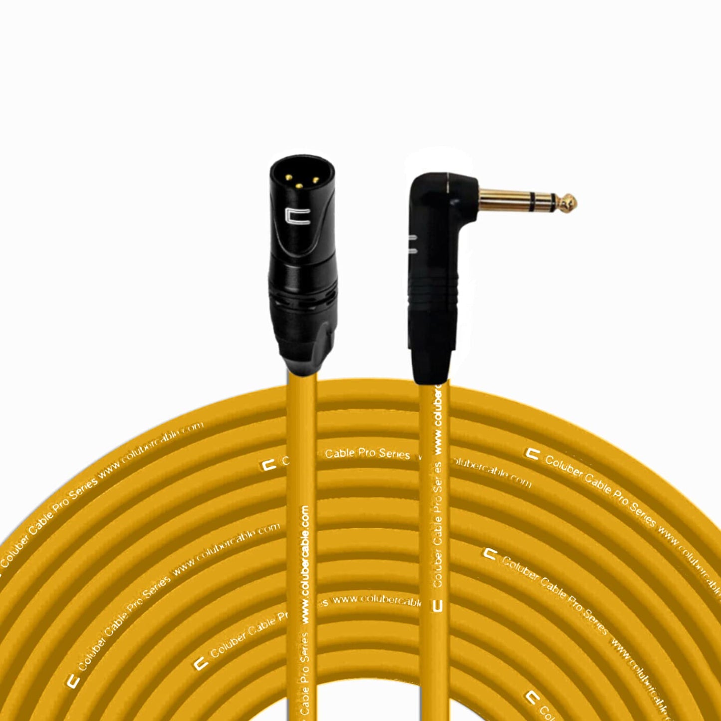 Balanced XLR Cable Male to Right Angle 1/4in TRS - 75 Feet