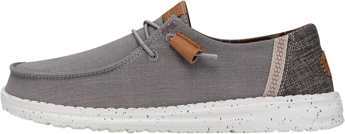 Hey Dude Women's Wendy Washed Canvas Comfortable Lace Up Loafers