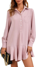 Fisoew Womens Casual Button Down Shirt Dress for Every Occasion