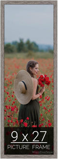 Gray Barnwood Picture Frame for Puzzles, Photos, and Artwork