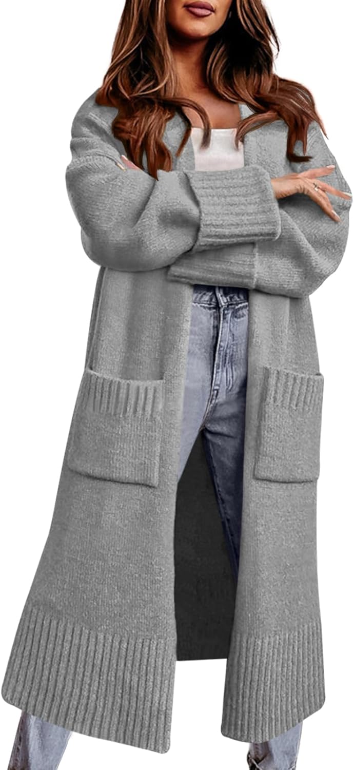 Danedvi Cardigan Sweaters for Women - Cozy Fall Duster Coat