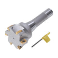 R8 Shank Indexable 2-1/2ft End Mill - Replaceable Carbide Inserts