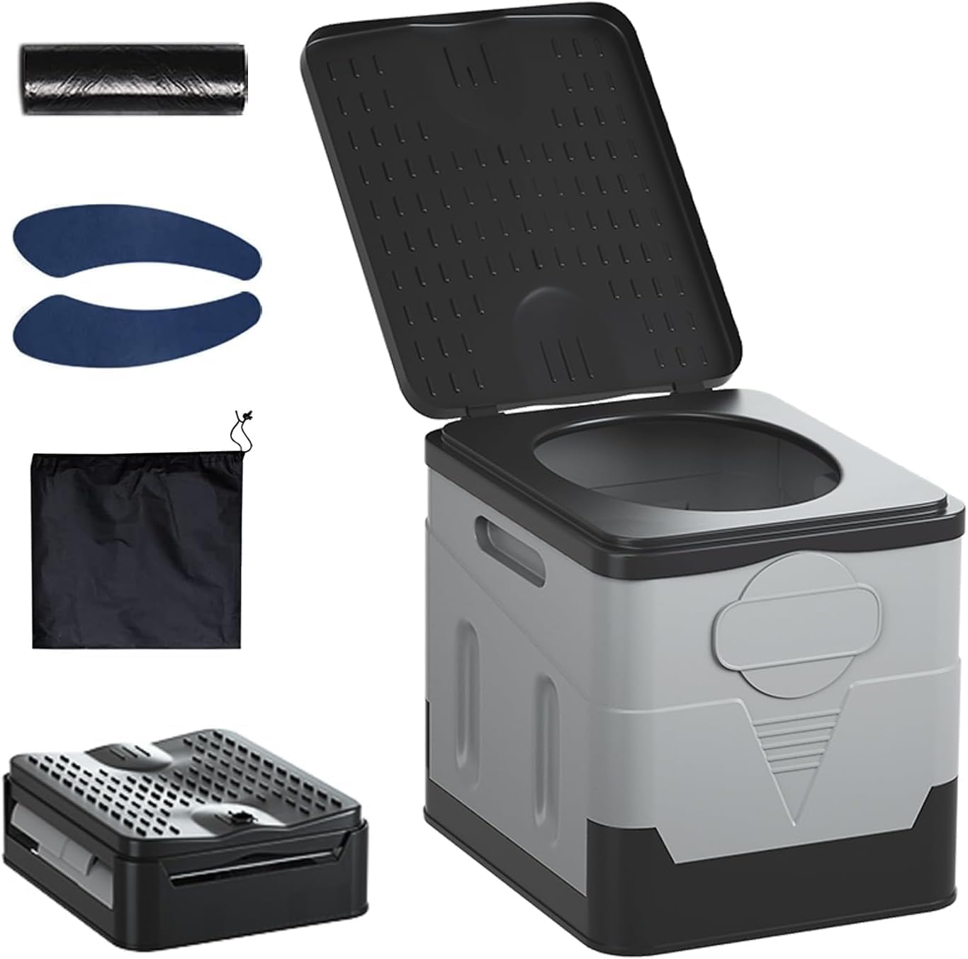 JISSBON Portable Camping Toilet: 700 lbs Support
