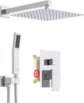 KOJOX 12 in Rainfall Shower System with Handheld - High Pressure
