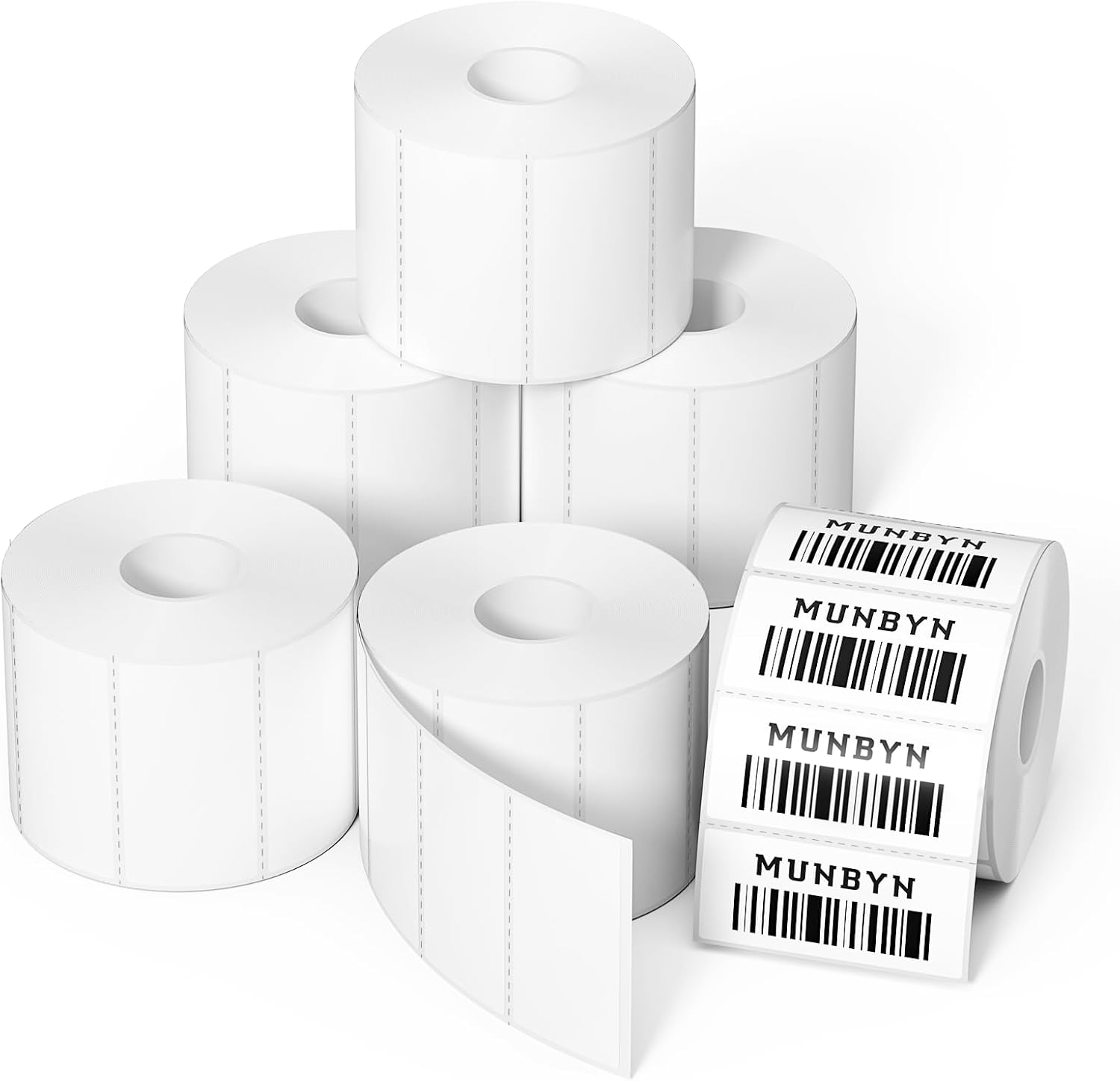 MUNBYN 2x1In Thermal Sticker Labels for Direct Thermal Printers