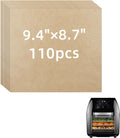 Air Fryer Parchment Liners 9.4in x 8.7in - Disposable Non-Stick Sheets