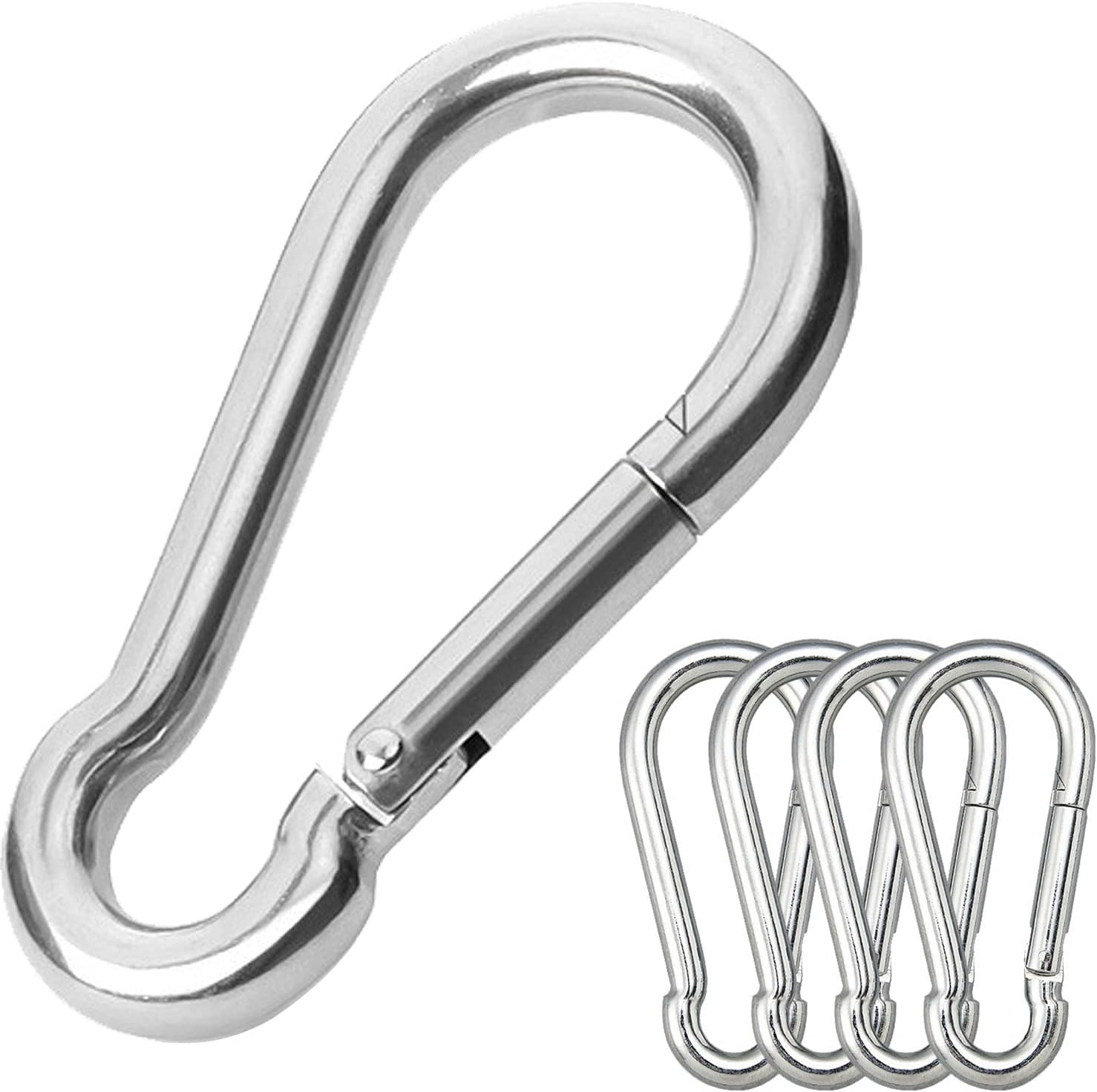 Stainless Steel Heavy Duty Carabiner - 440 lbs Capacity