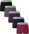 Womens Bamboo Boxer Briefs Underwear - Soft Stretch Boy Shorts