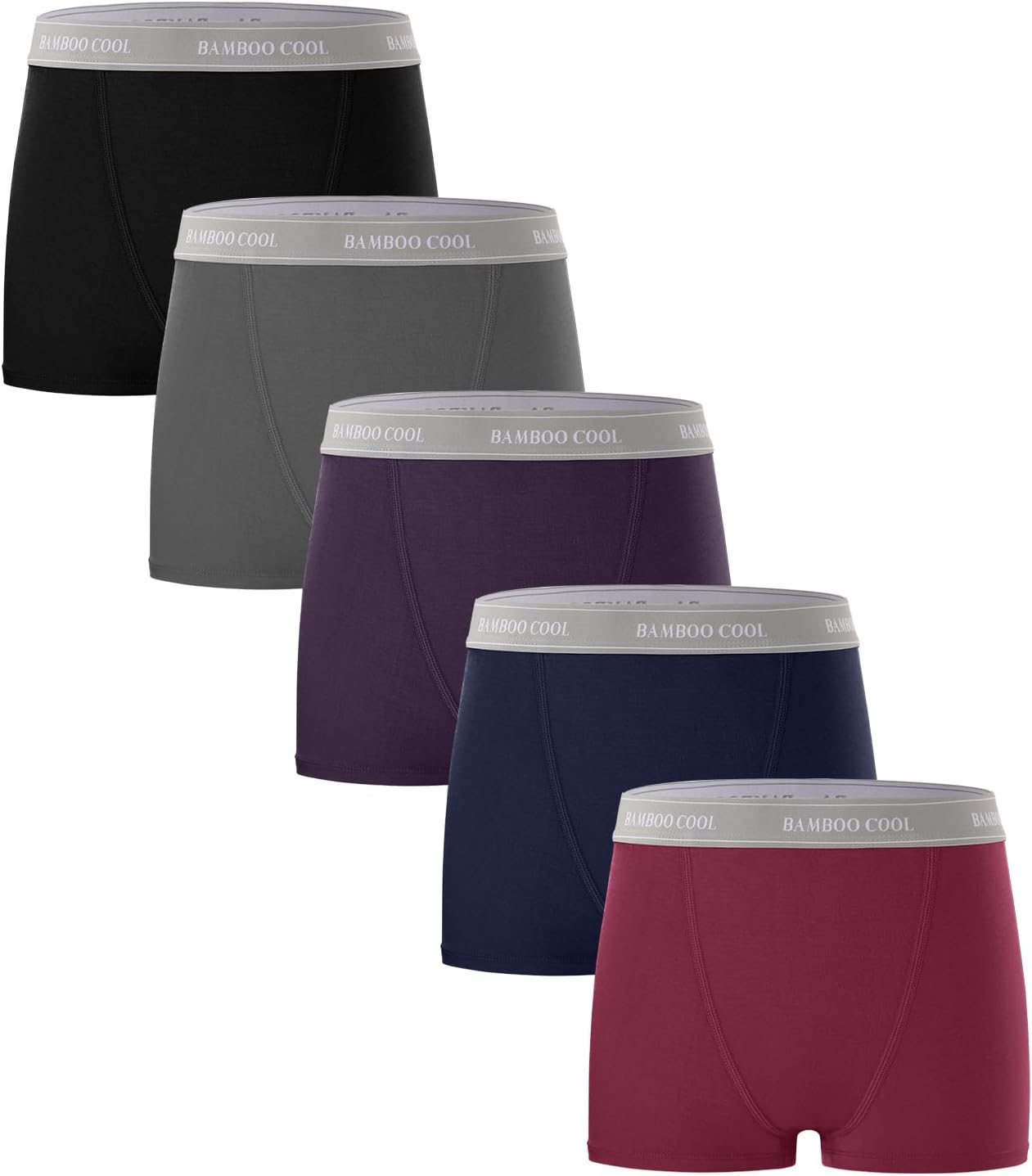 Bamboo Cool Womens Bamboo Boxer Briefs Soft Stretch Boy Shorts