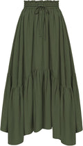 Scarlet Darkness Maxi Skirt High Waist Renaissance Skirt - Flowing