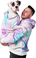 90s Retro Sky Dye Human Hoodie - Buttery Soft Comfort L
