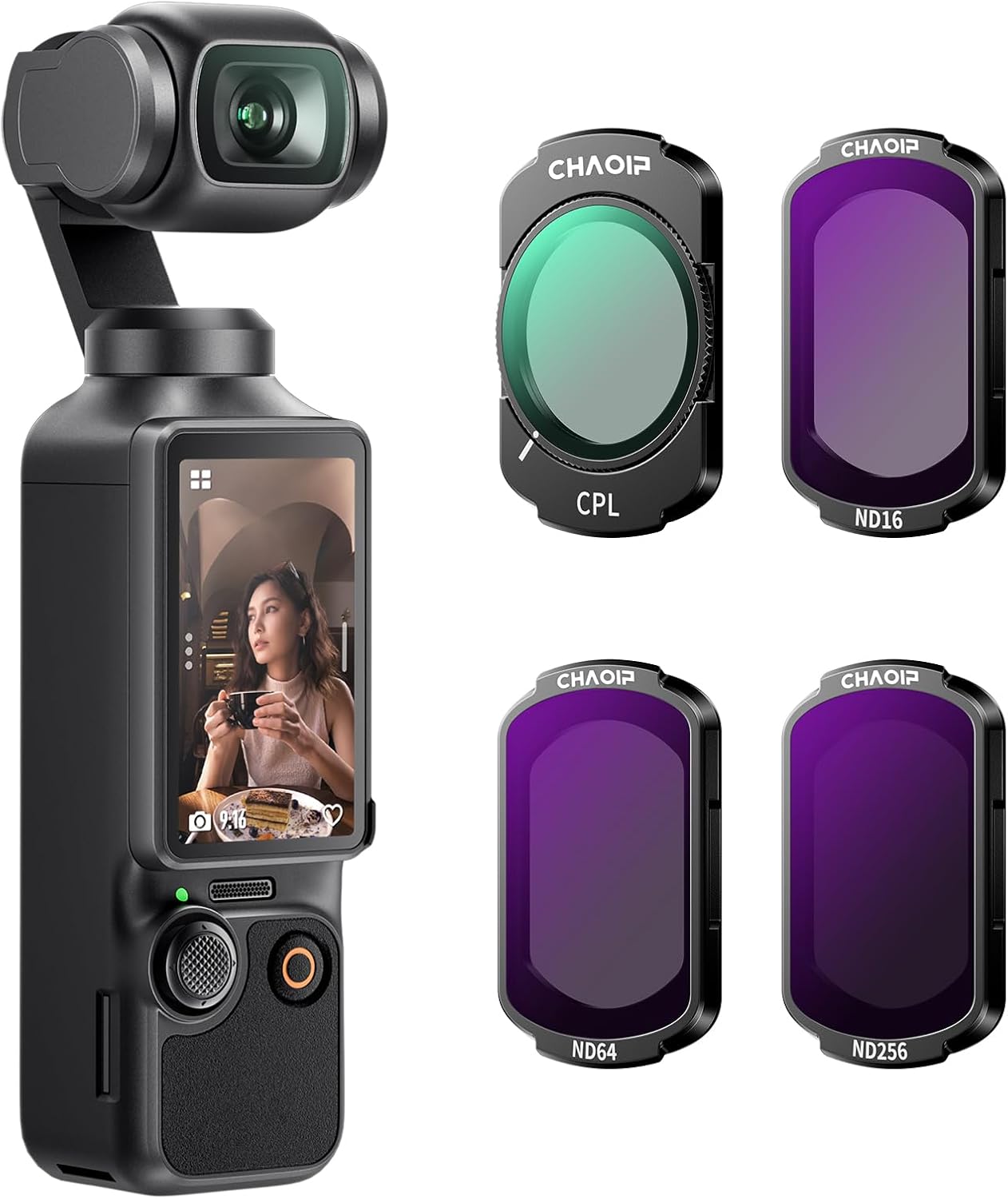 Magnetic ND Filter Set for DJI Osmo Pocket 3 - 4-Pack