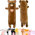 Bear Plush Body Pillow for Kids - Soft 35 in Cuddle Pillow