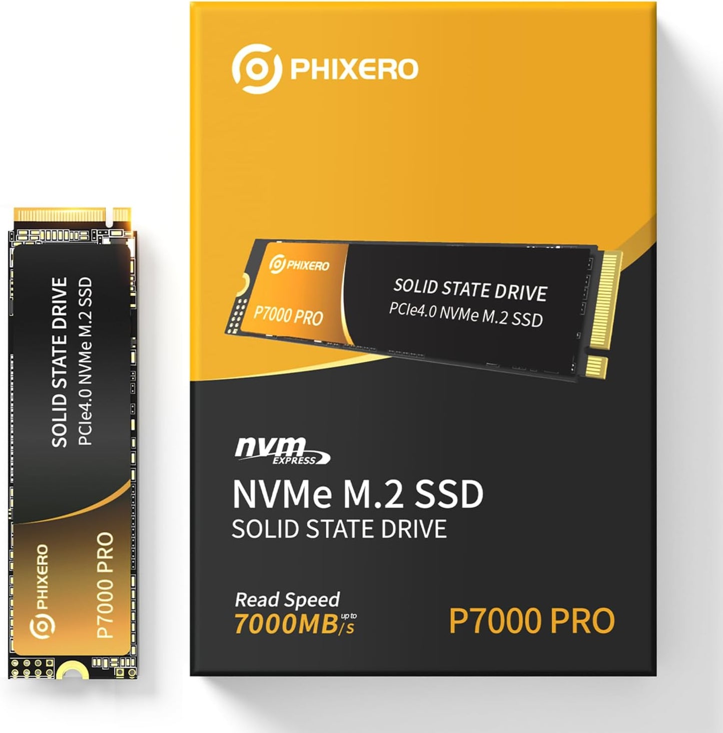 PHIXERO P7000PRO 2TB NVMe SSD - Speed Up to 7,000 MB/s!