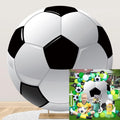 Diameter 7.5ft Soccer Round Backdrop Cover Black White - Photo Ready
