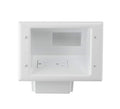 Easy Install Recessed Cable Plate w/ Outlet - Home Theater Power Management