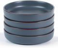 Mercury Pasta Bowls Set of 4 - 33 oz Large Ceramic Salad & Soup Bowls