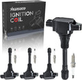 Ignition Coil Pack & Iridium Spark Plug Set for Nissan 2007-2019