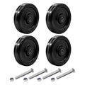 8x2 Caster Wheels Phenolic Trailer Wheels Set of 4 - High Temp